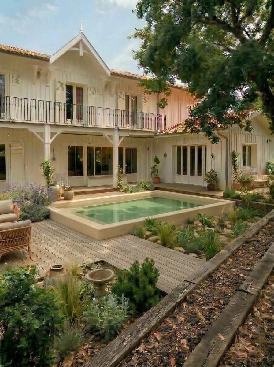 Landscape design in Eco Natural Garden style — Yard by GenRoom AI