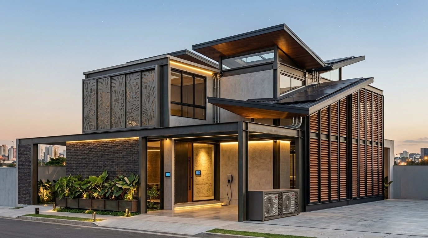 Hi-Tech Facade Facade design — facade photo by GenRoom AI