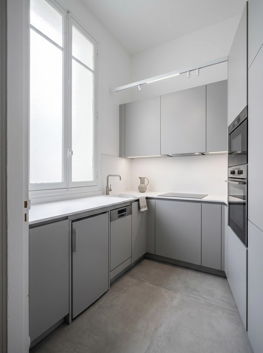 Minimalism Kitchen design — interior photo by GenRoom AI