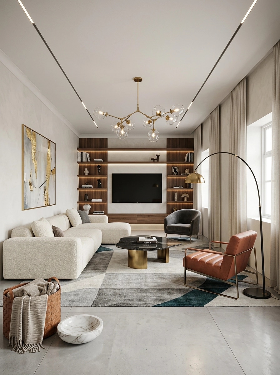 Interior design in Contemporary style — Living Room by GenRoom AI
