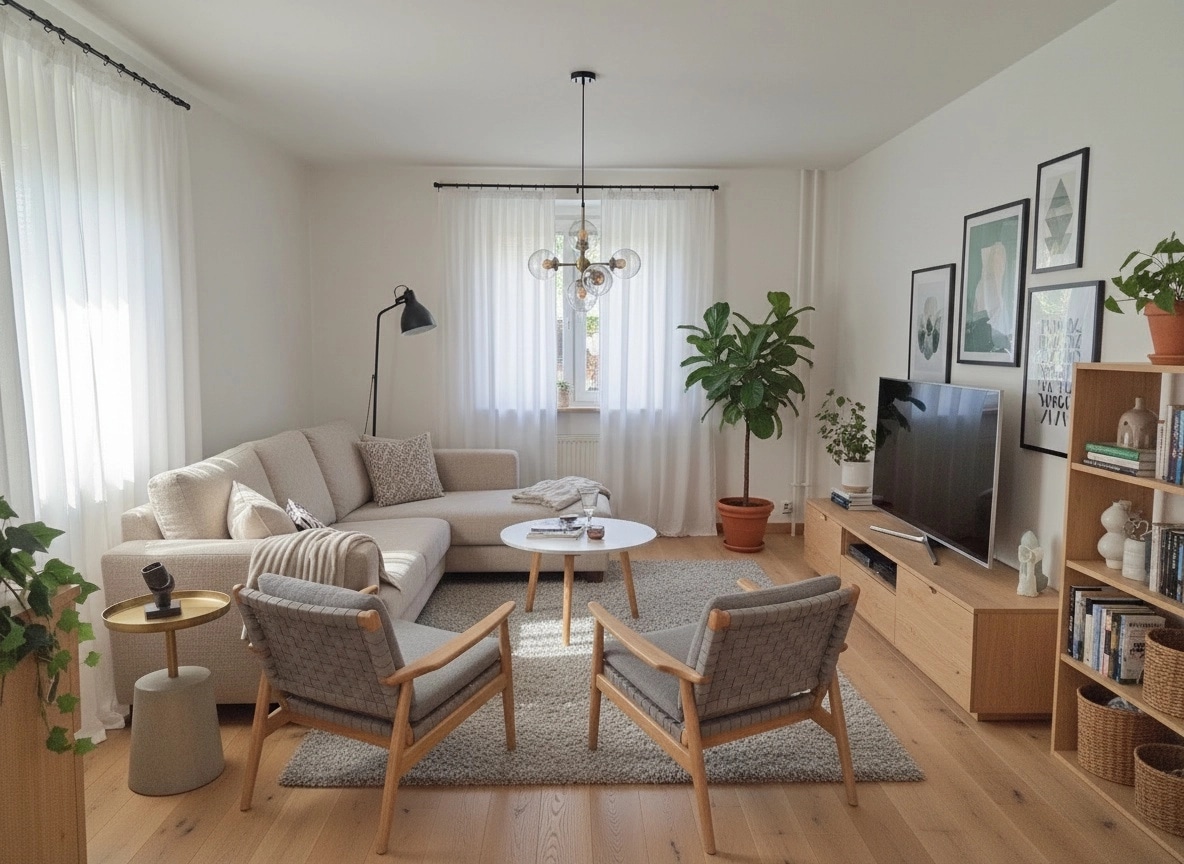 Scandinavian Living Room design — interior photo by GenRoom AI