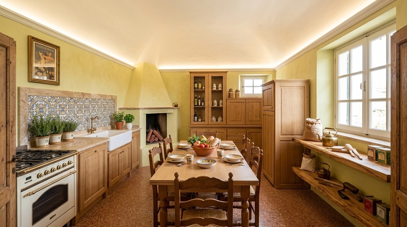 Interior design in Mediterranean style — Kitchen by GenRoom AI