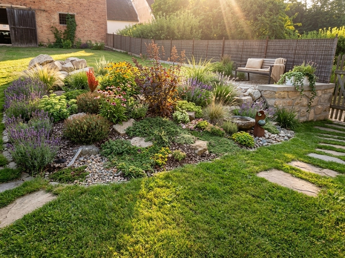 Landscape design in Eco Natural Garden style — Yard by GenRoom AI