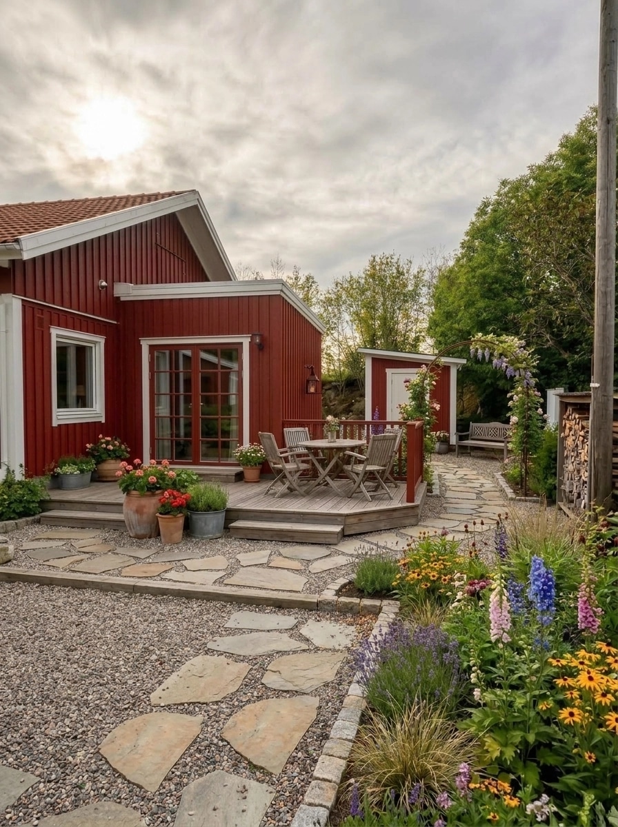 Country Rustic Garden Yard design — yard photo by GenRoom AI
