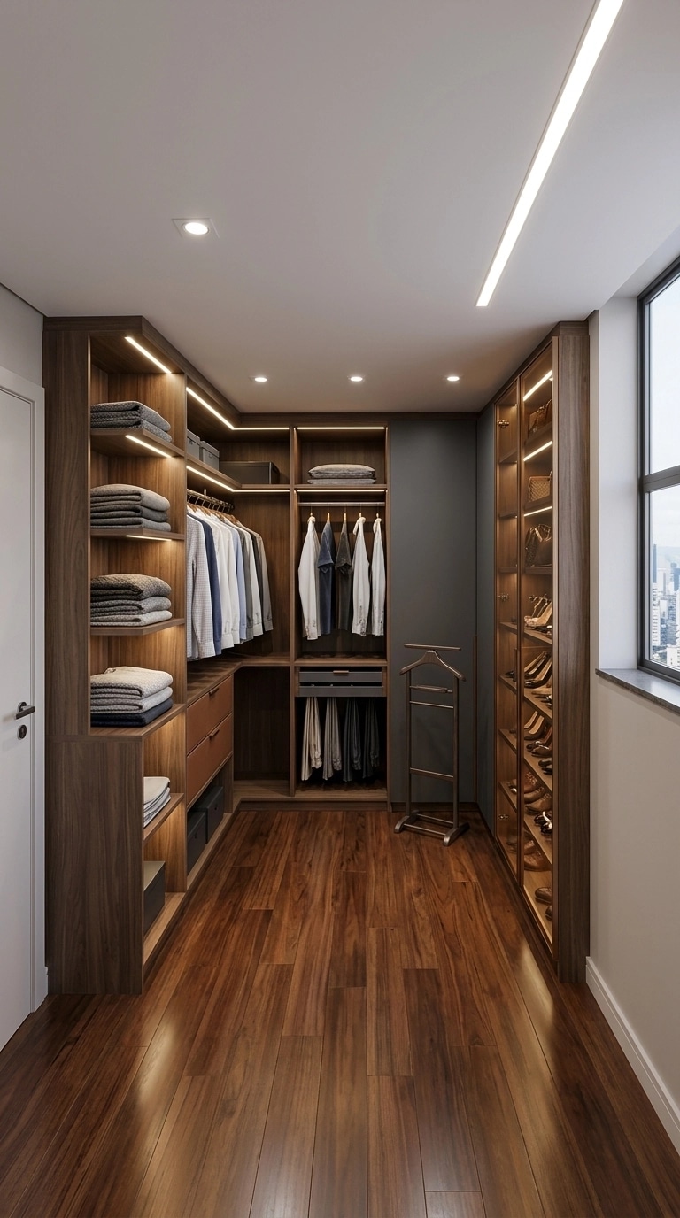 Interior design in Contemporary style — wardrobe by GenRoom AI