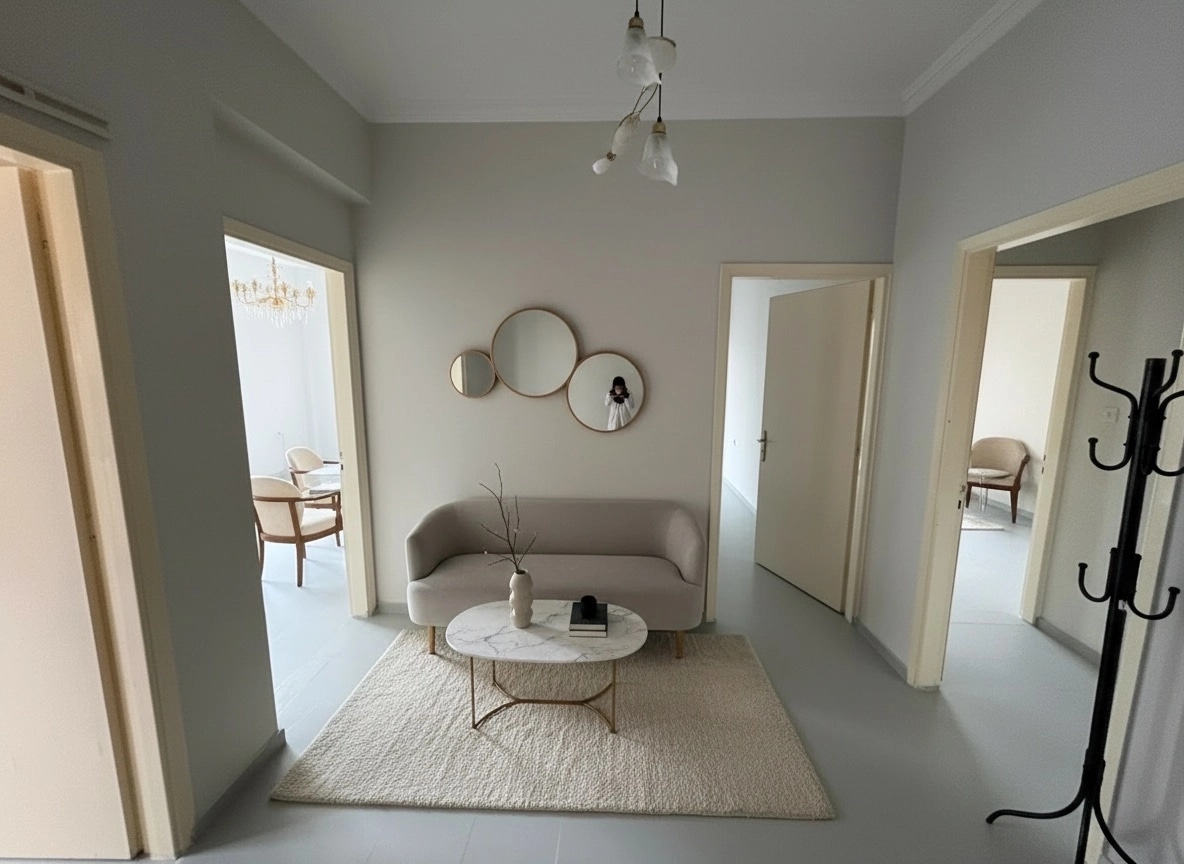 Minimalism Living Room design — interior photo by GenRoom AI