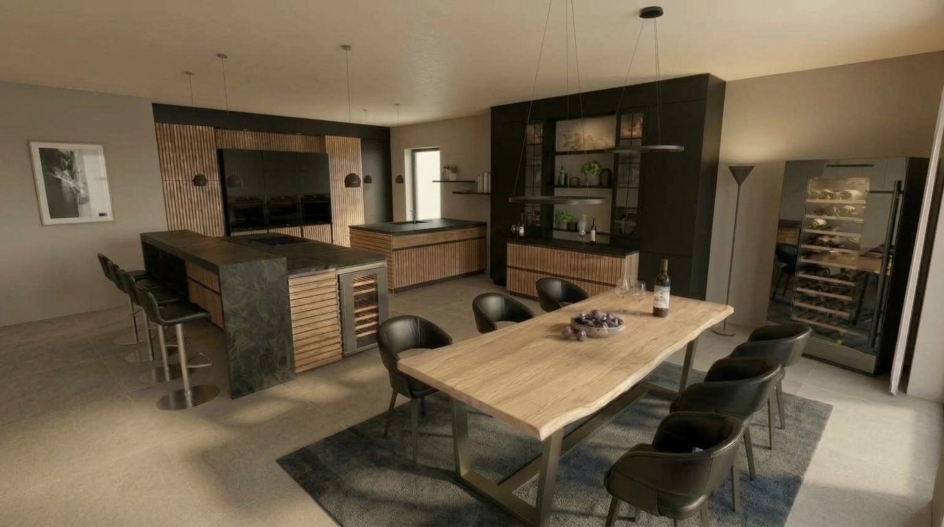 Kitchen interior in no_style style — photo by GenRoom AI
