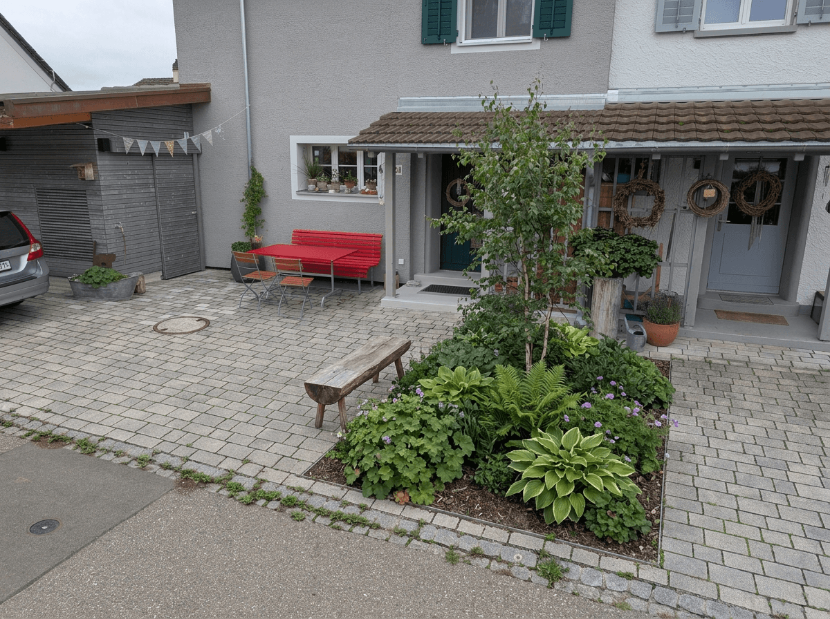 Landscape design in Eco Natural Garden style — Yard by GenRoom AI