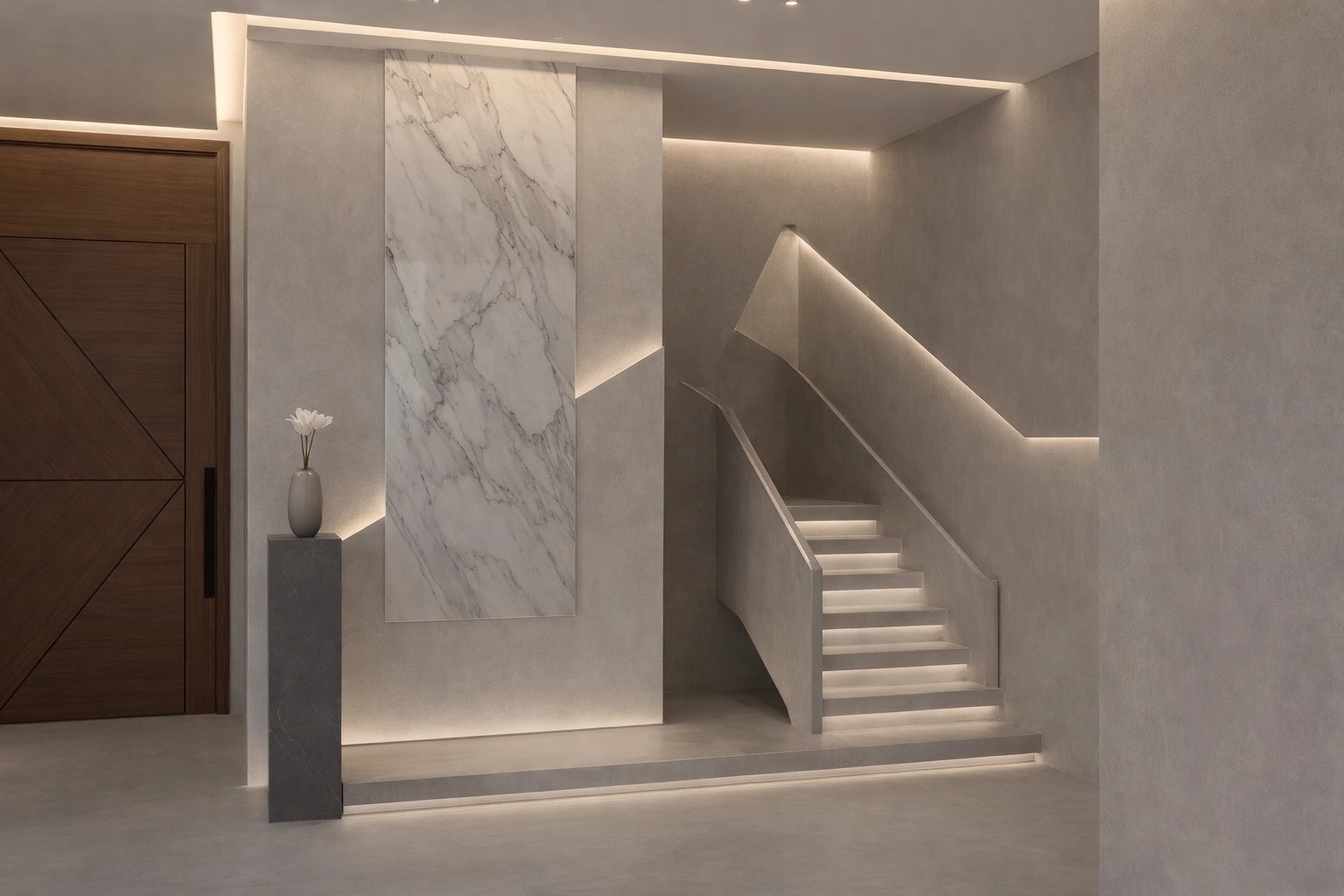 Interior design in Contemporary style — Hallway by GenRoom AI