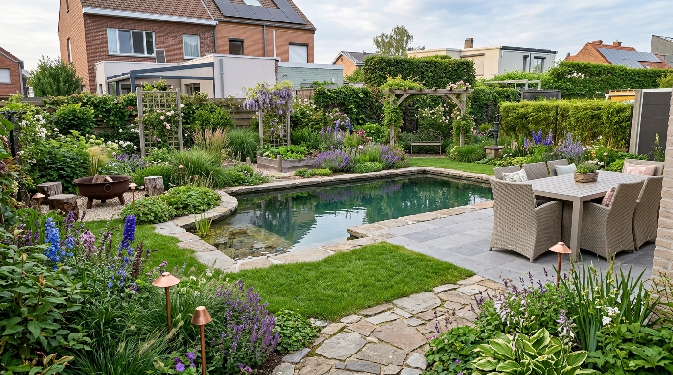 Country Rustic Garden Yard design — yard photo by GenRoom AI