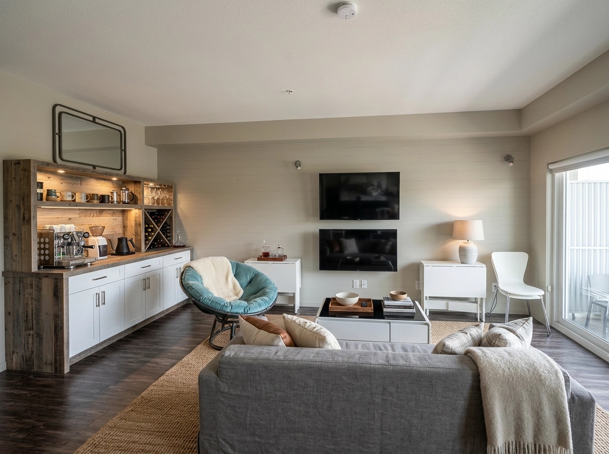 Modern Farmhouse Living Room design — interior photo by GenRoom AI
