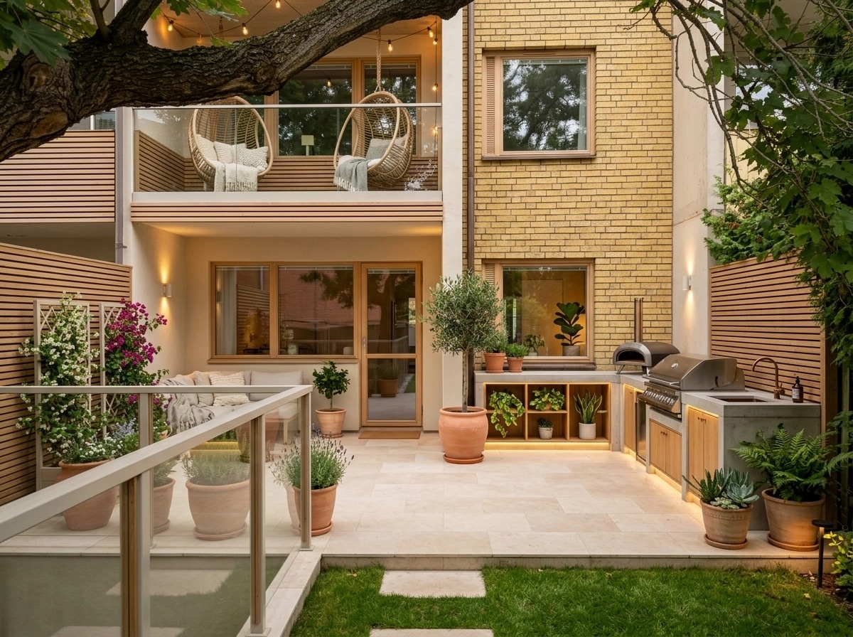 Interior design in Mediterranean style — terrace by GenRoom AI