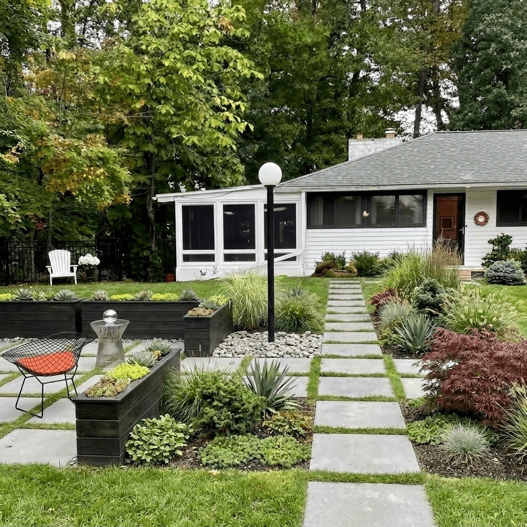 Yard design in no_style style — photo by GenRoom AI
