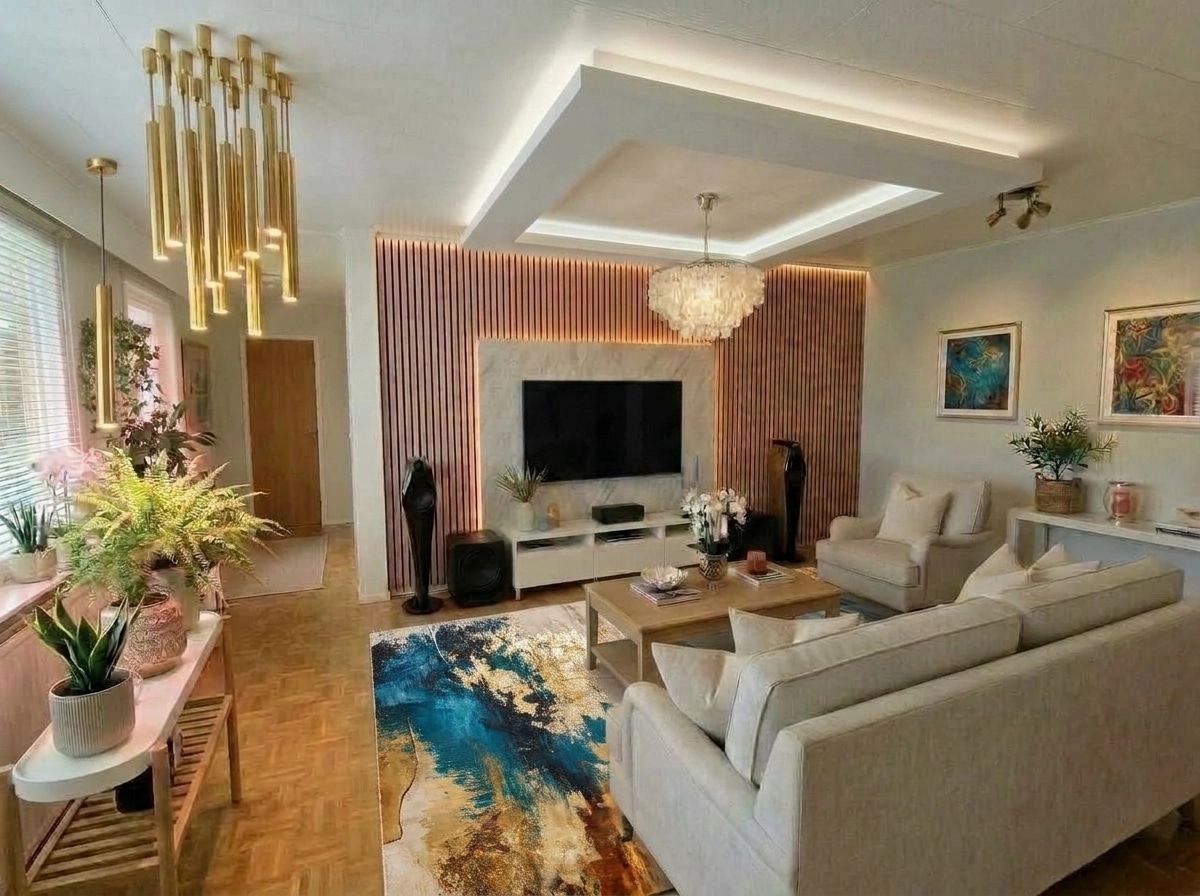 Interior design in Coastal / Hamptons style — Living Room by GenRoom AI