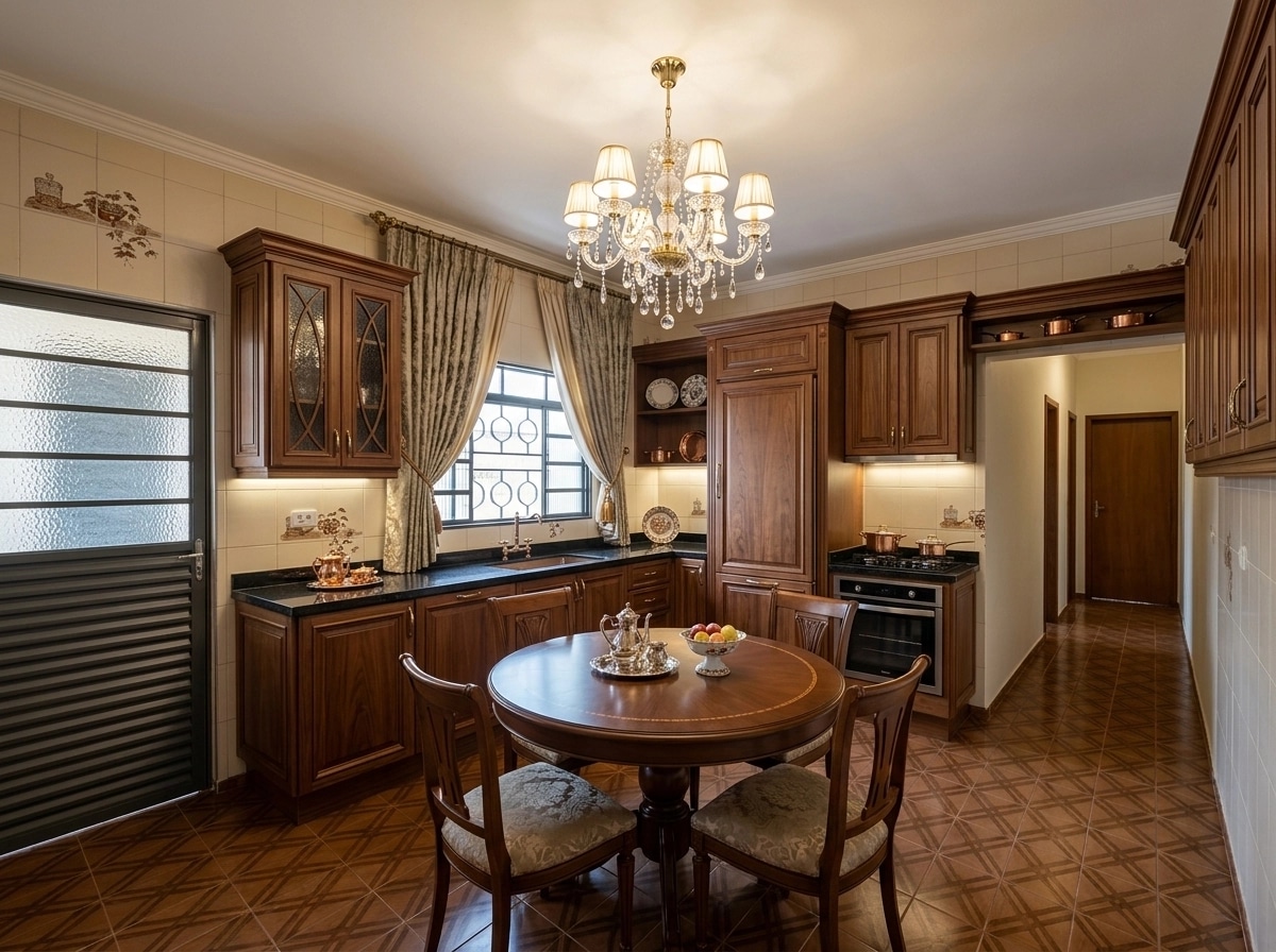 Kitchen interior in Classic style — photo by GenRoom AI