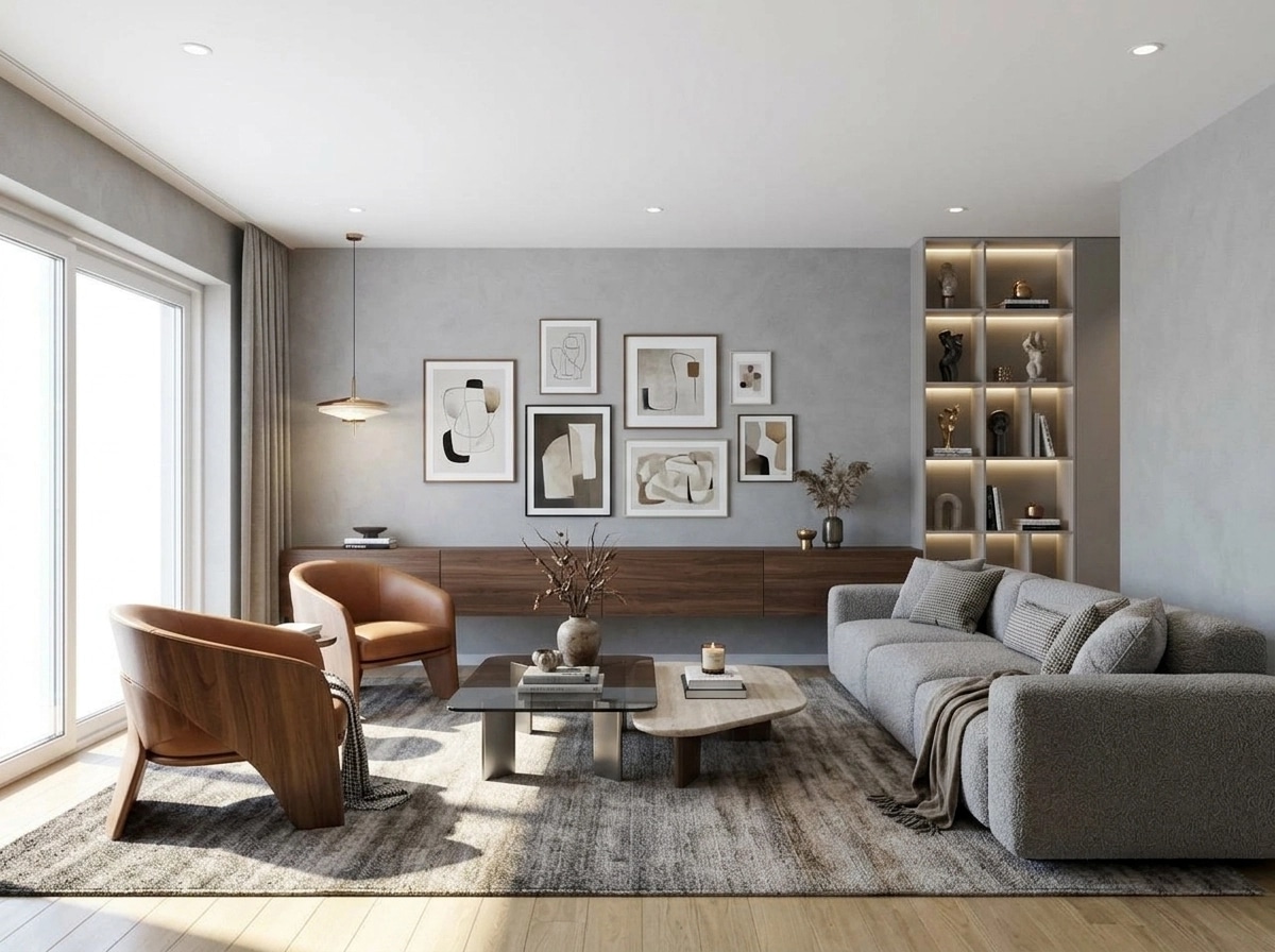 Interior design in Contemporary style — Living Room by GenRoom AI