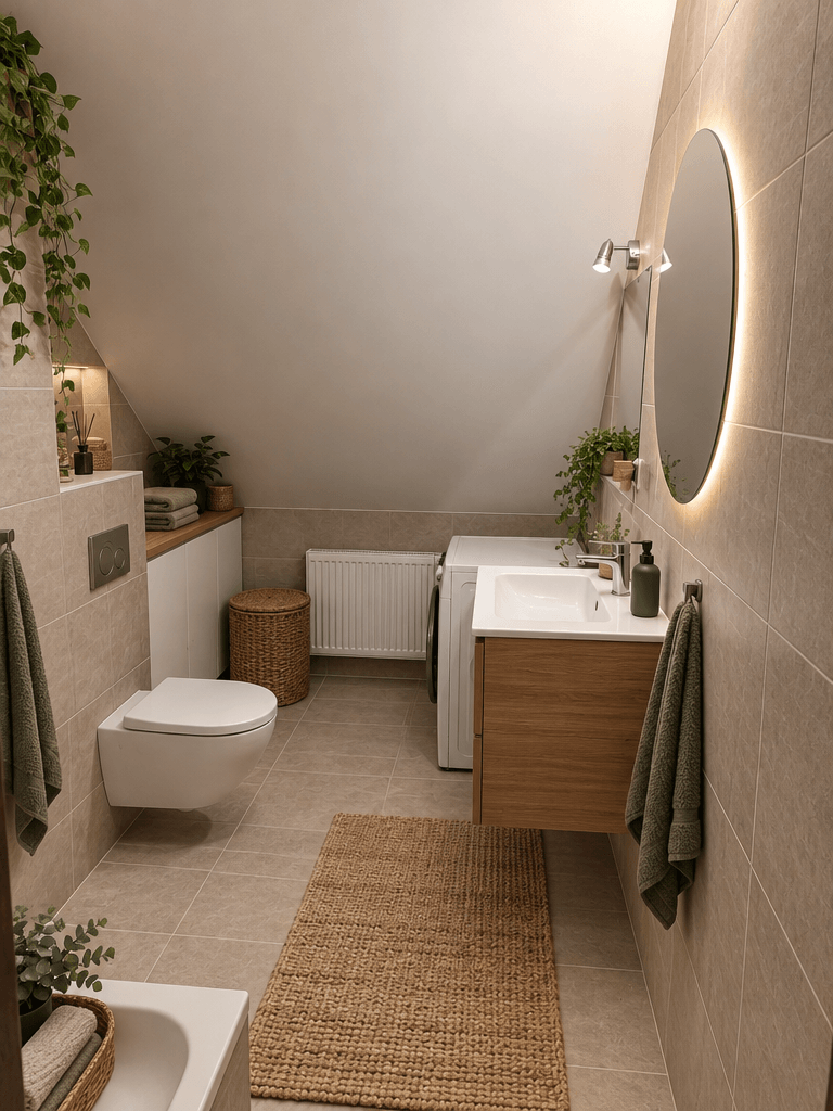 Interior design in Contemporary style — Bathroom by GenRoom AI