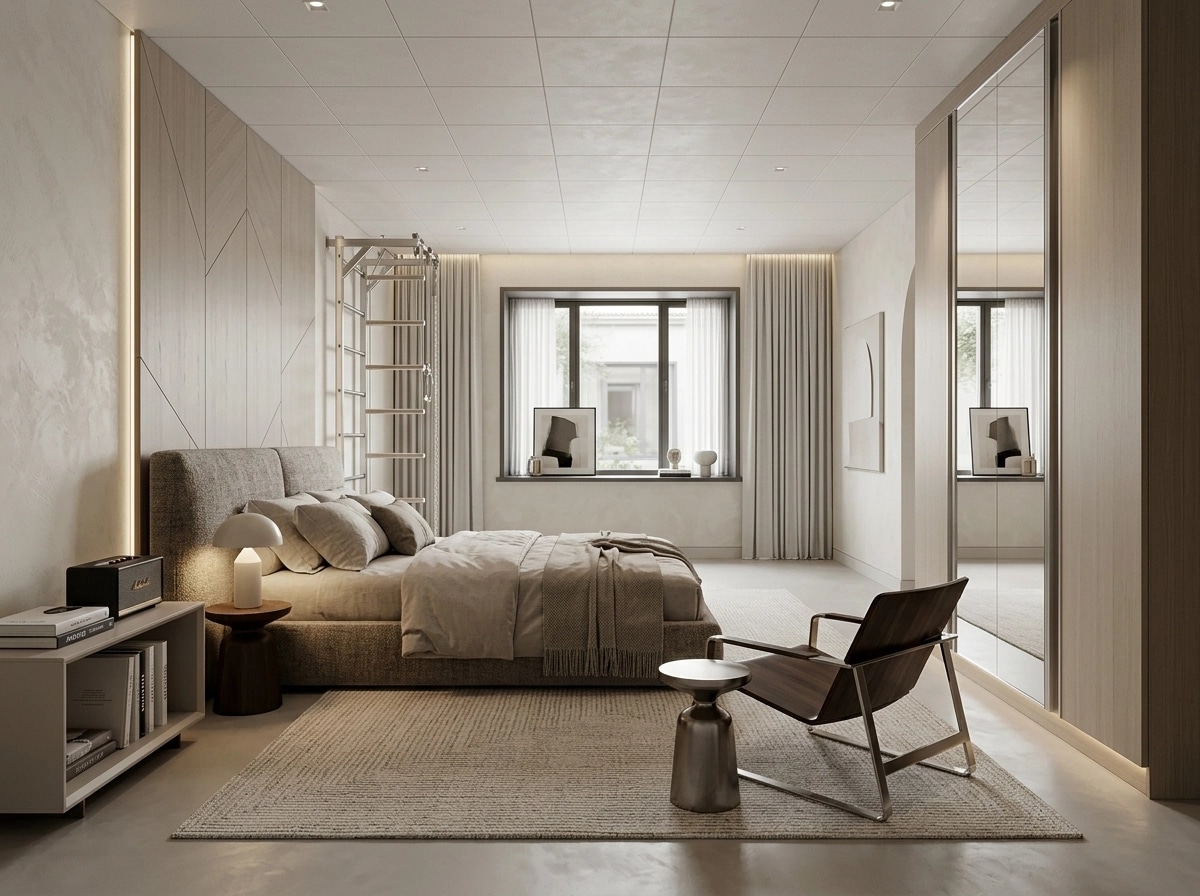 Contemporary Bedroom design — interior photo by GenRoom AI