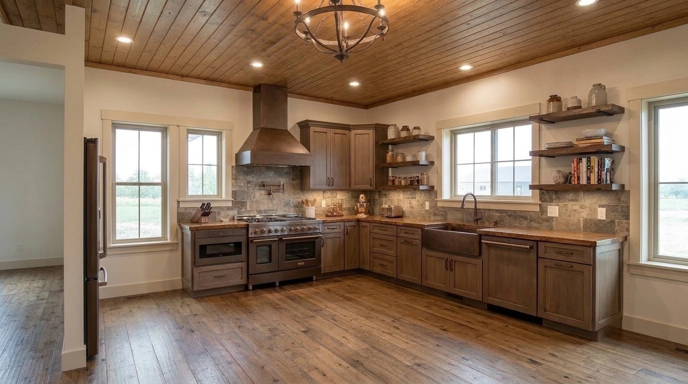 Modern Farmhouse Kitchen design — interior photo by GenRoom AI