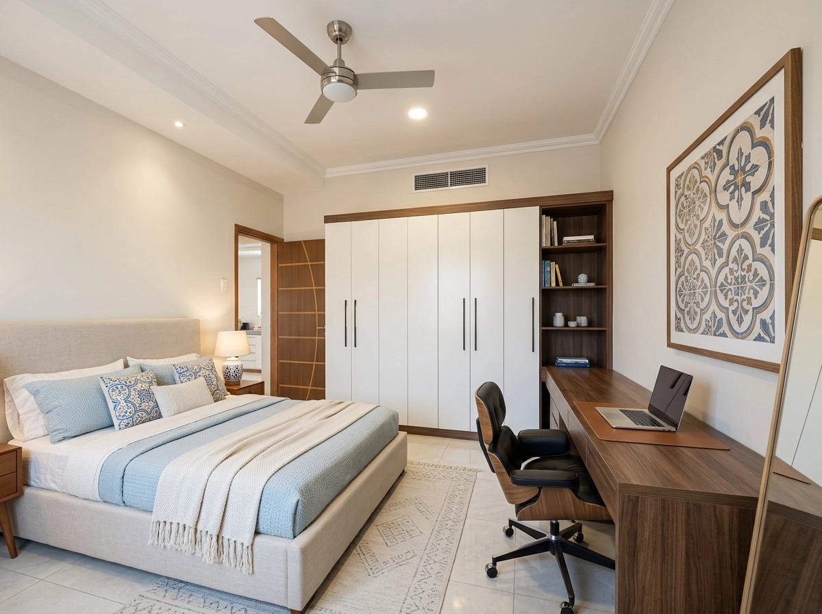 Portuguese Modern Quarto design — interior photo by GenRoom AI