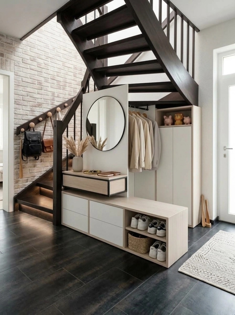Interior design in Scandinavian style — Hallway by GenRoom AI