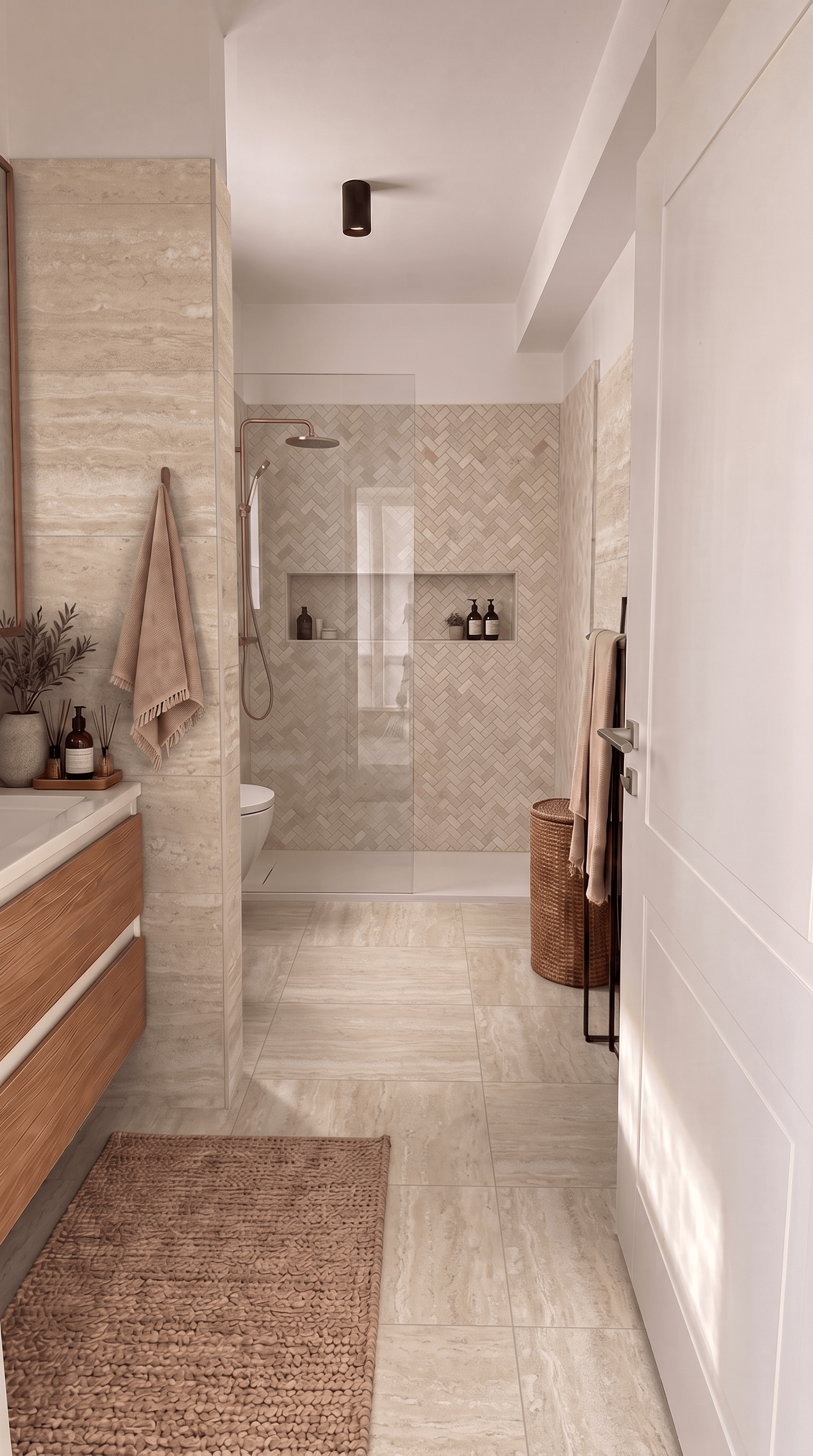 Contemporary Bathroom design — interior photo by GenRoom AI