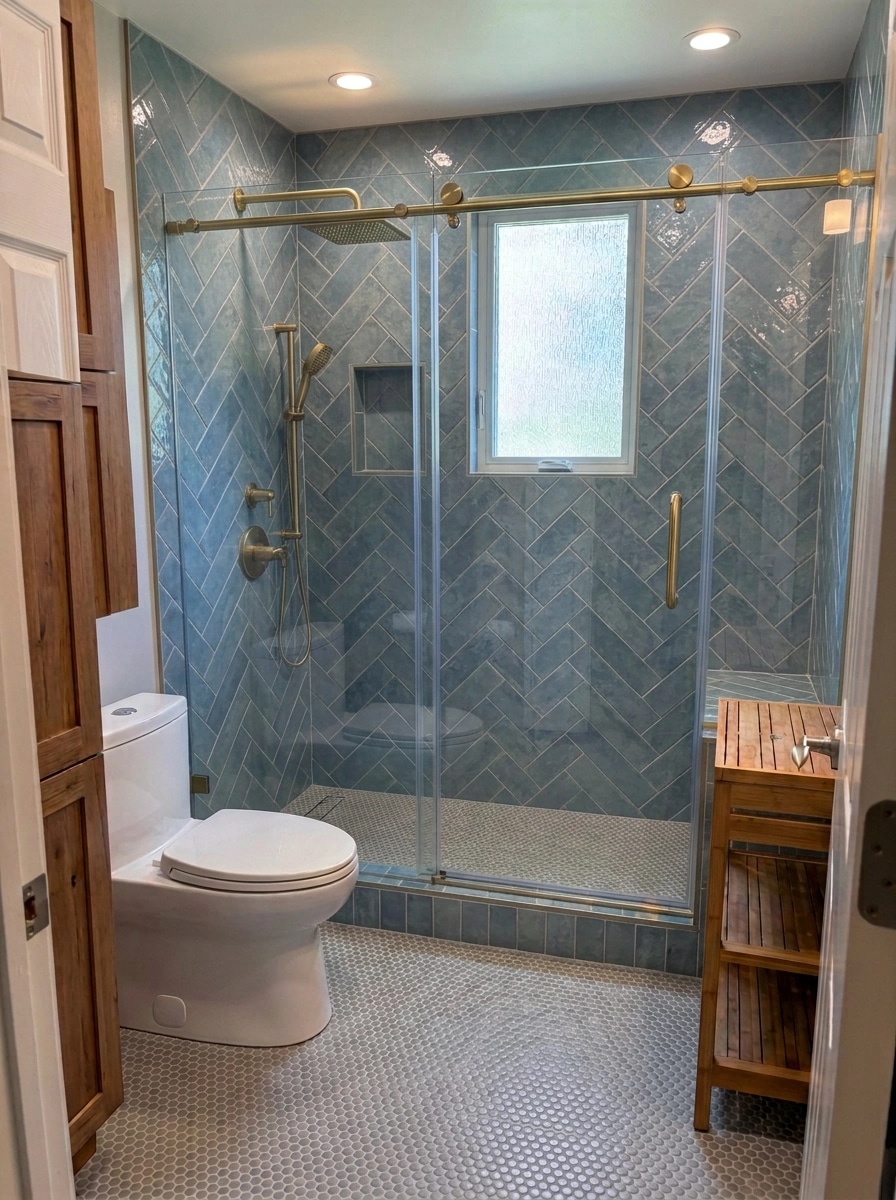 Interior design in Modern Farmhouse style — Bathroom by GenRoom AI