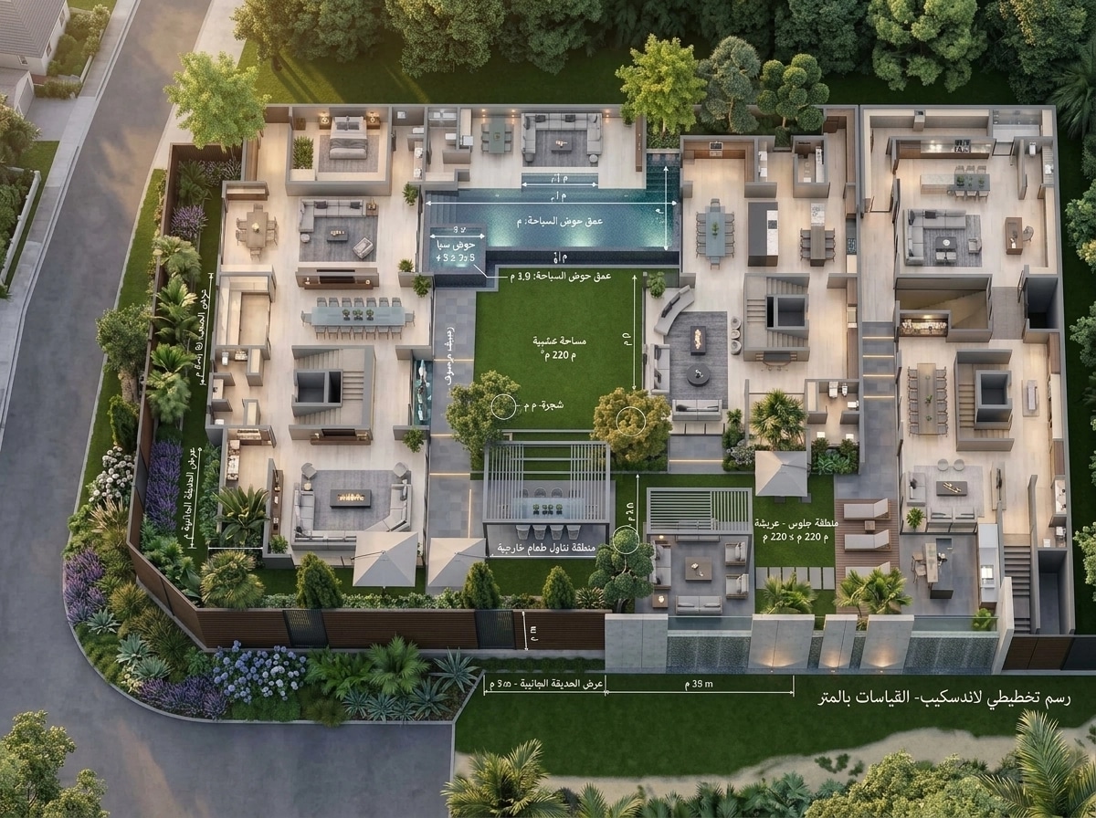 Landscape design in Contemporary Yard style — Yard by GenRoom AI