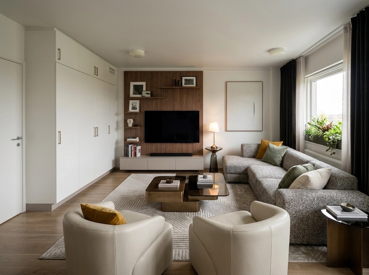 Interior design in Contemporary style — Living Room by GenRoom AI