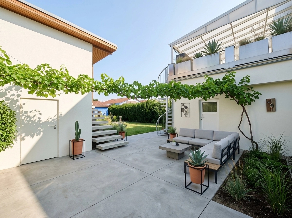 Landscape design in Contemporary Yard style — Yard by GenRoom AI