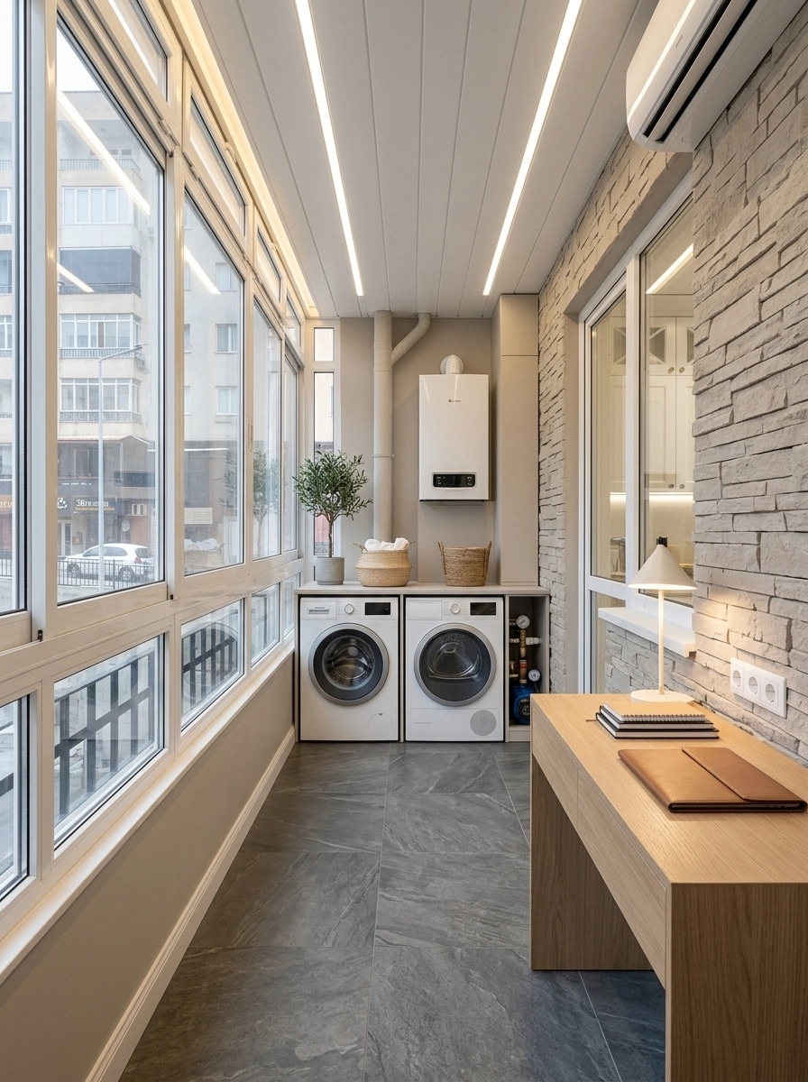 Interior design in Scandinavian style — balcony by GenRoom AI
