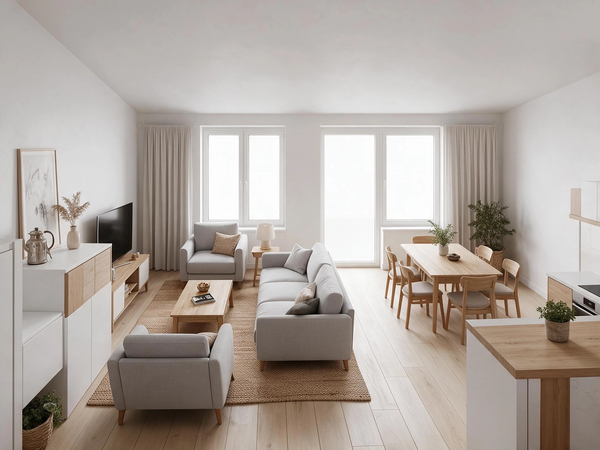 Scandinavian Living Room design — interior photo by GenRoom AI