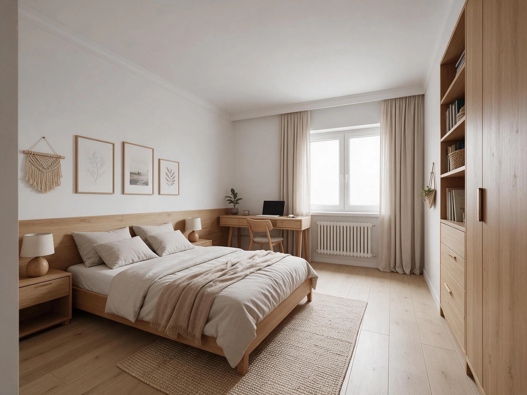 Interior design in Scandinavian style — Bedroom by GenRoom AI