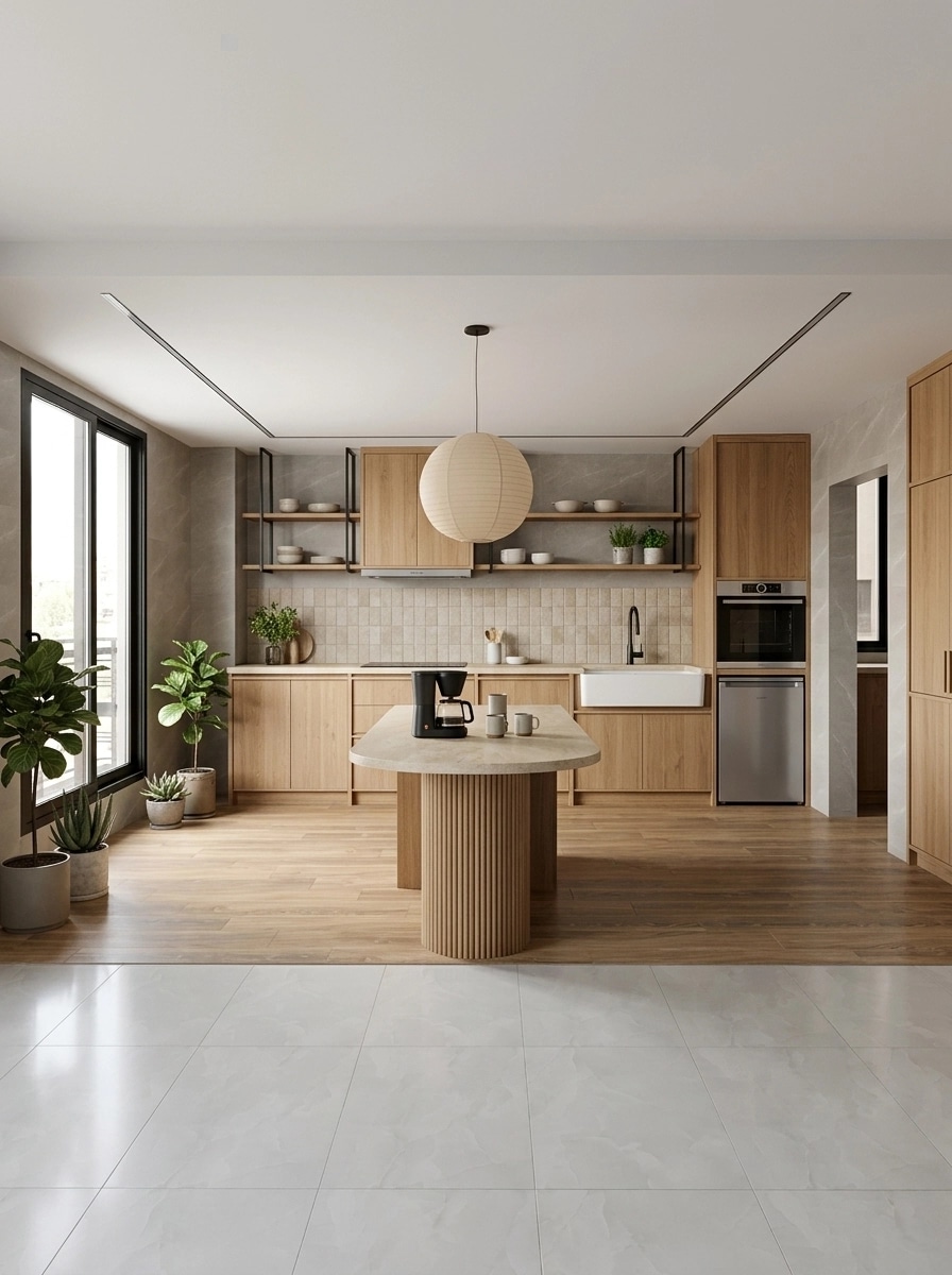 Interior design in Japandi style — Kitchen by GenRoom AI