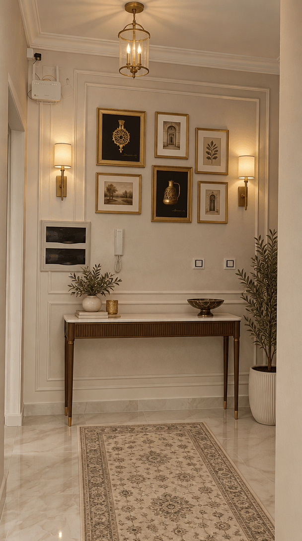 Neoclassic Hallway design — interior photo by GenRoom AI