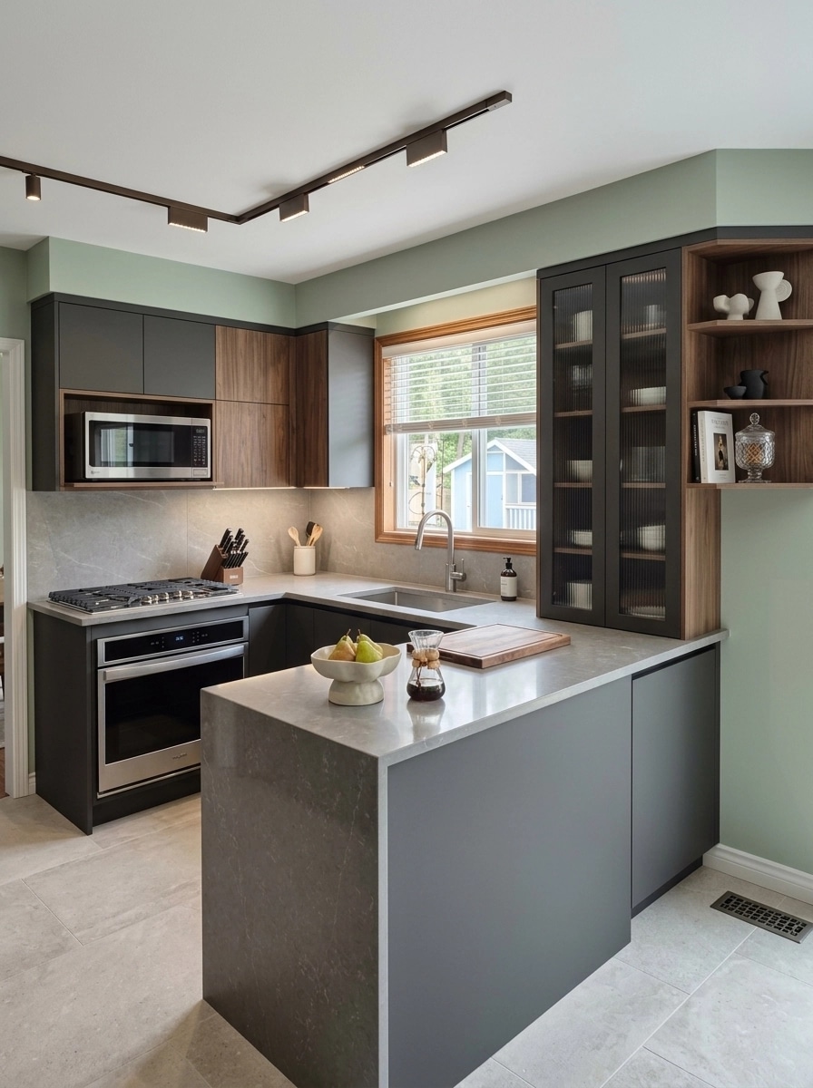 Kitchen interior in Contemporary style — photo by GenRoom AI