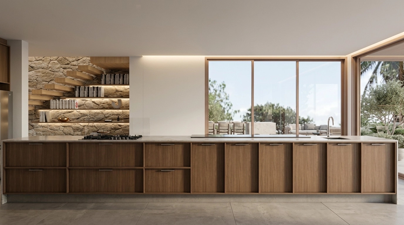 Interior design in Contemporary style — Kitchen by GenRoom AI