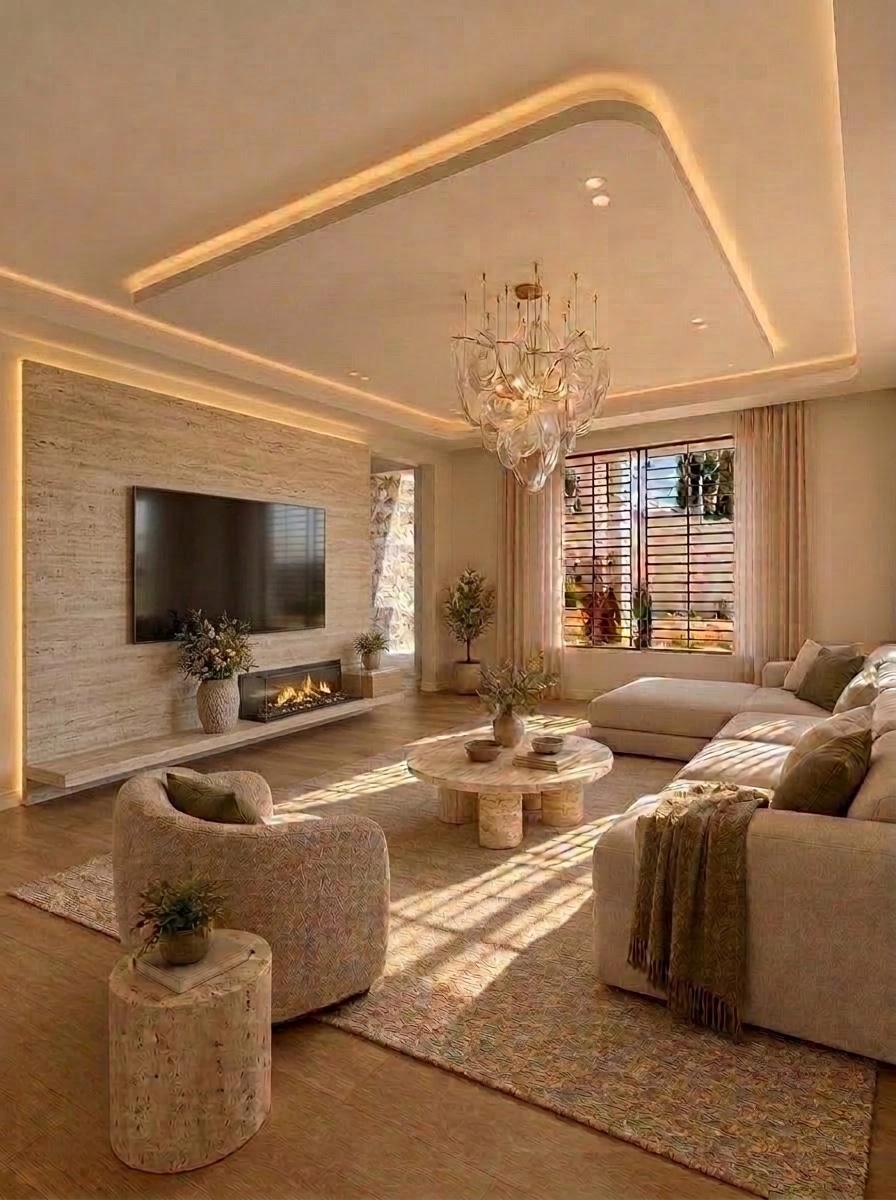 Interior design in Minimalism style — Living Room by GenRoom AI