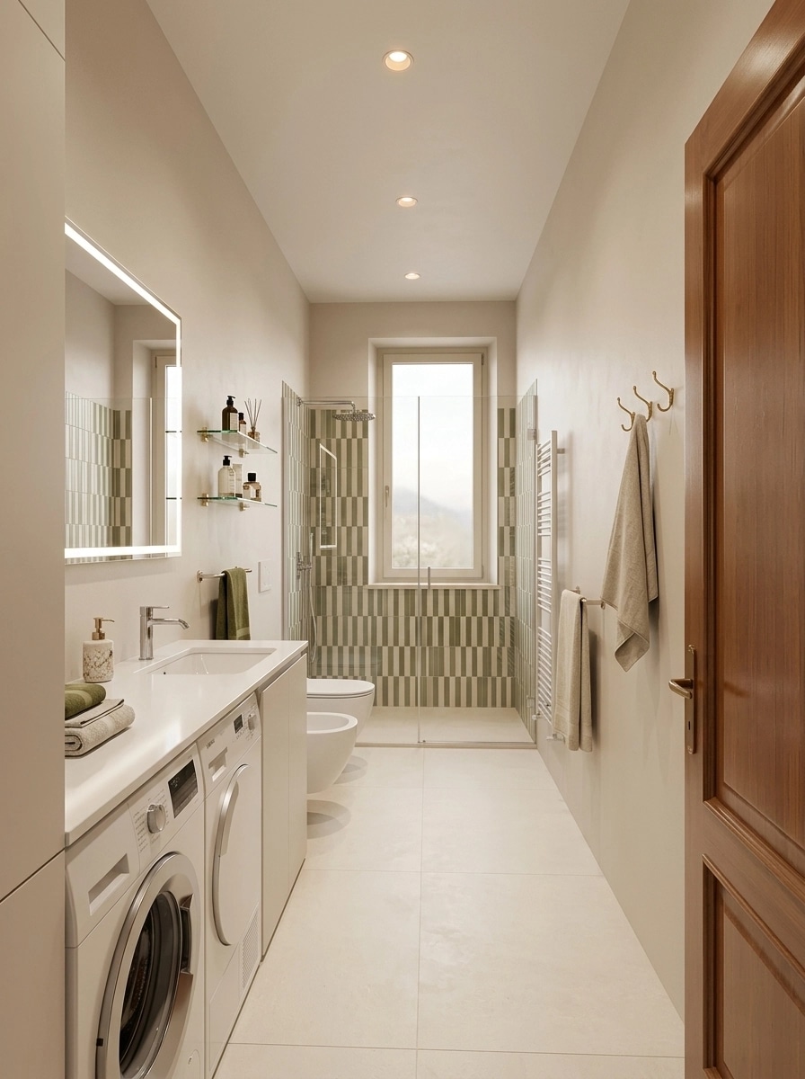 Contemporary Bathroom design — interior photo by GenRoom AI