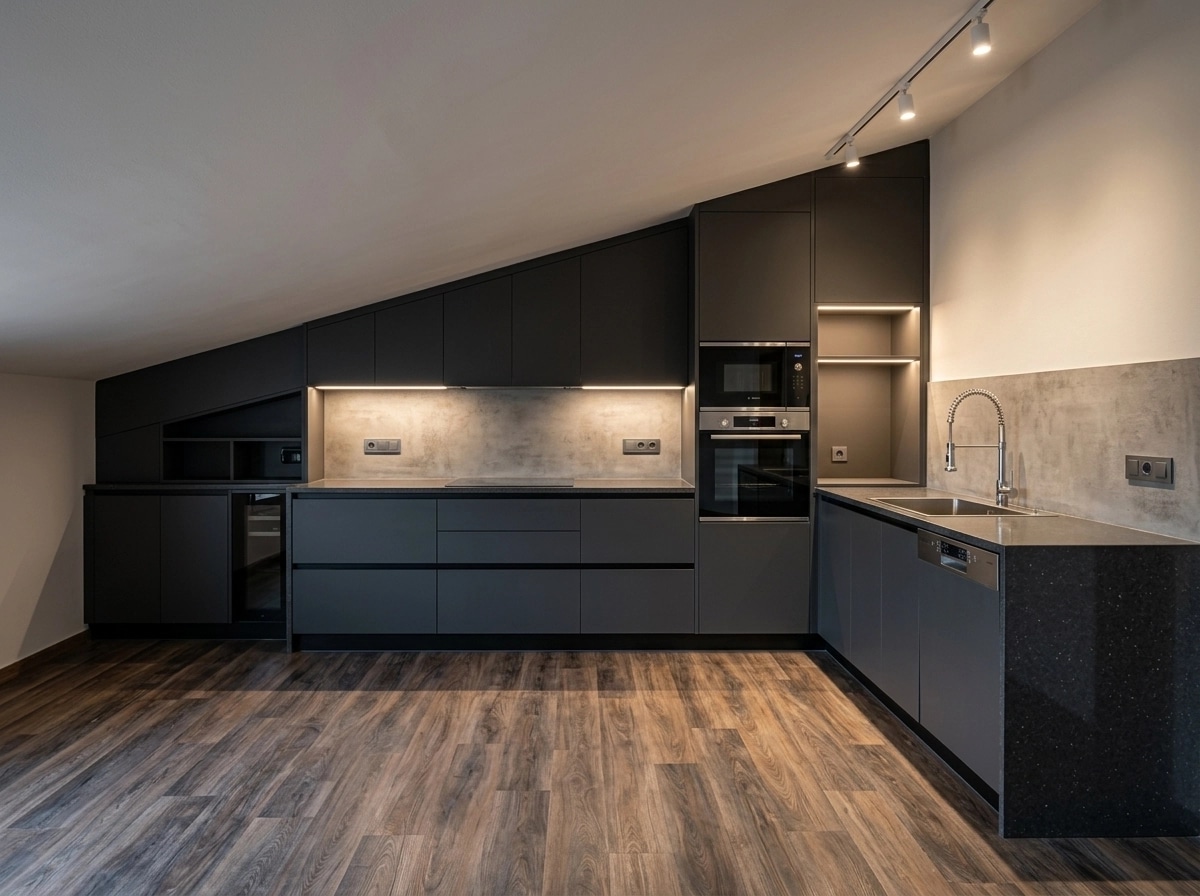 Kitchen interior in Contemporary style — photo by GenRoom AI