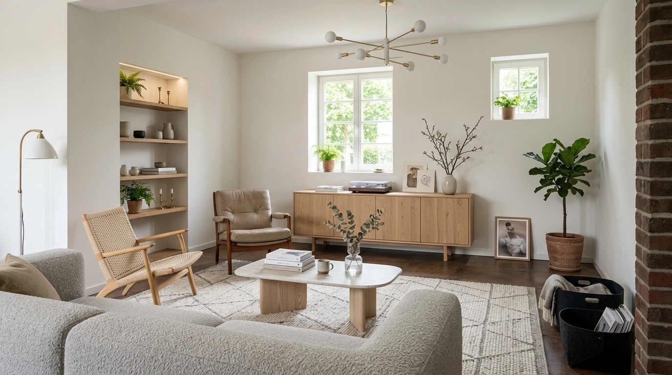 Scandinavian Living Room design — interior photo by GenRoom AI