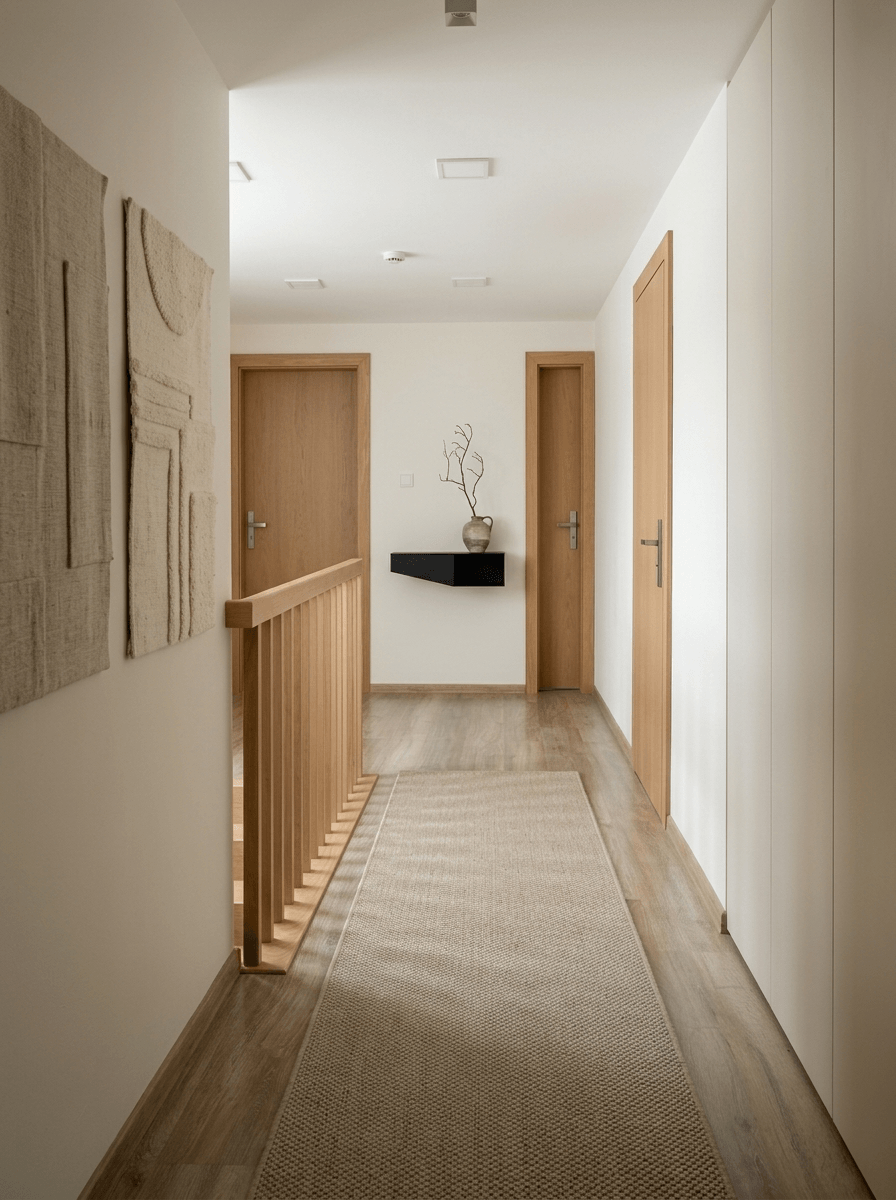Hallway interior in Minimalism style — photo by GenRoom AI