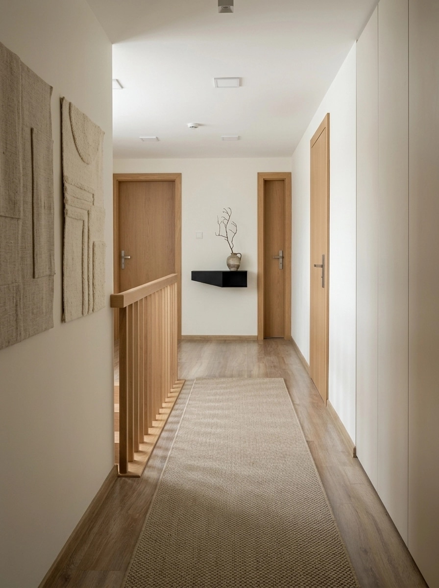 Hallway interior in Minimalism style — photo by GenRoom AI