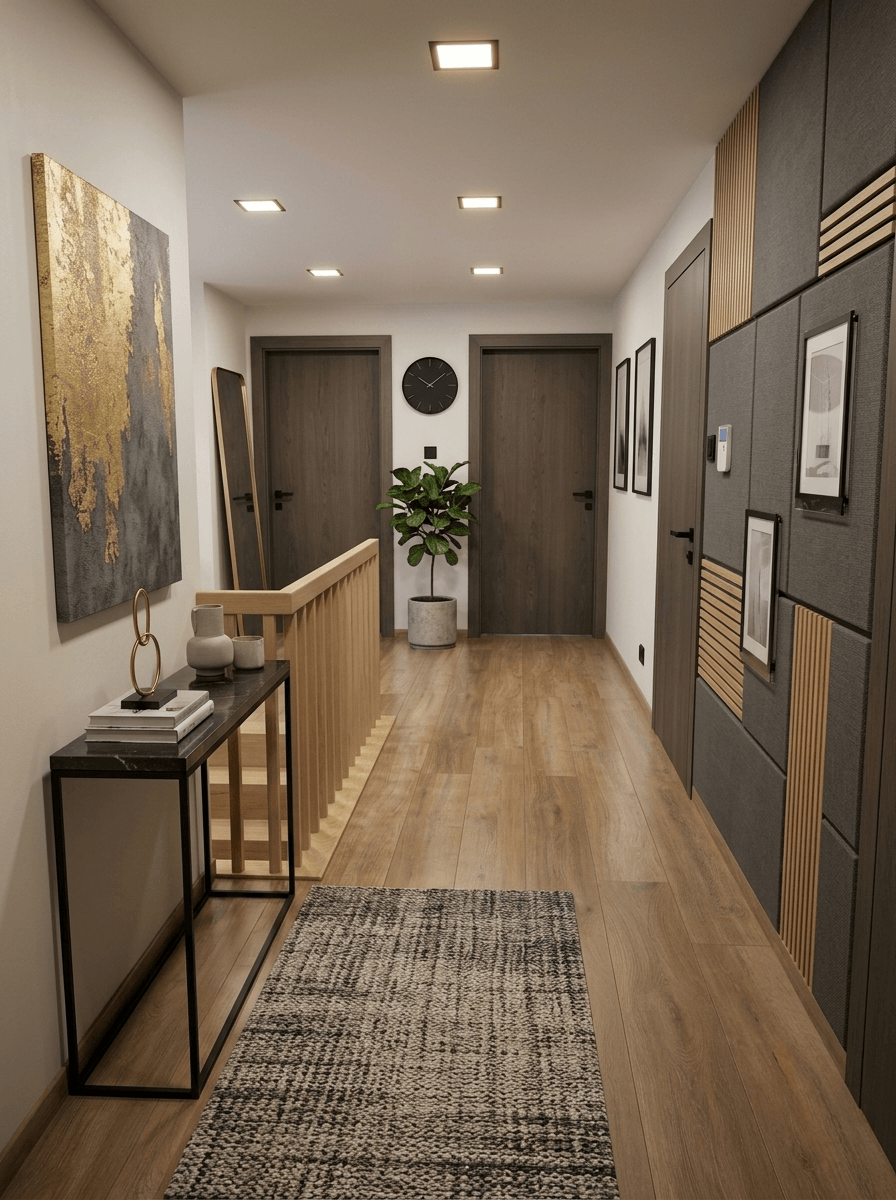 Hallway interior in Contemporary style — photo by GenRoom AI