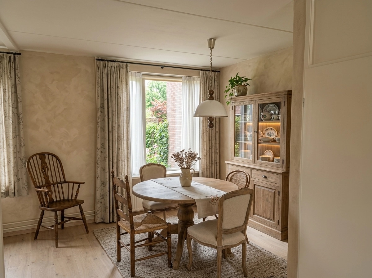 Interior design in Rustic style — dining_room by GenRoom AI