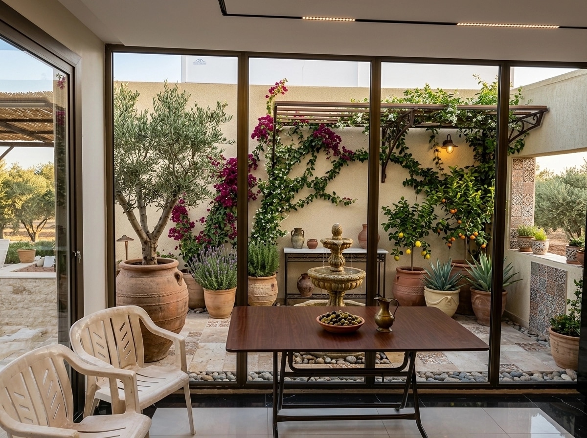 Landscape design in Mediterranean Yard style — Yard by GenRoom AI