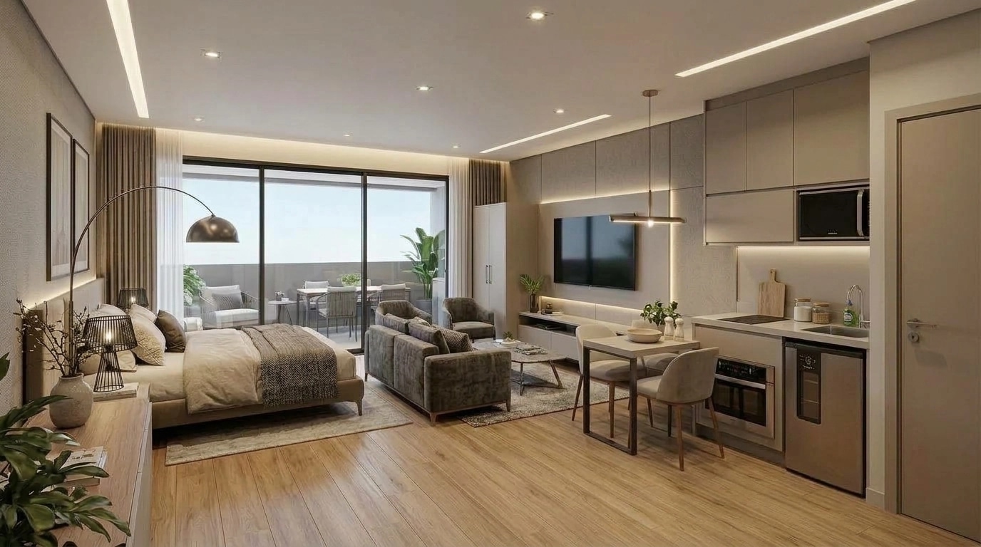 Interior design in Contemporary style — Living Room by GenRoom AI