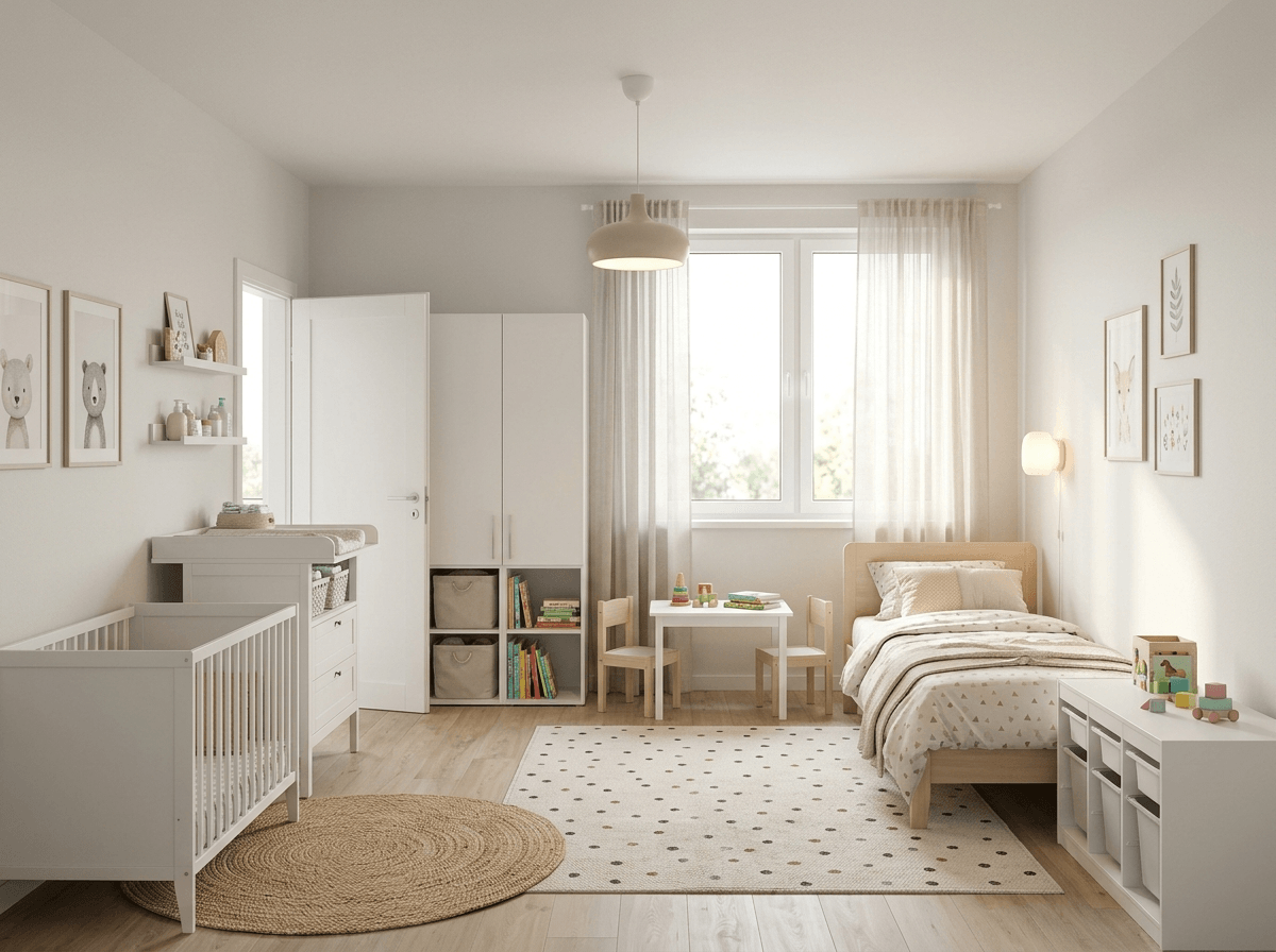 Interior design in Scandinavian style — Kids Room by GenRoom AI