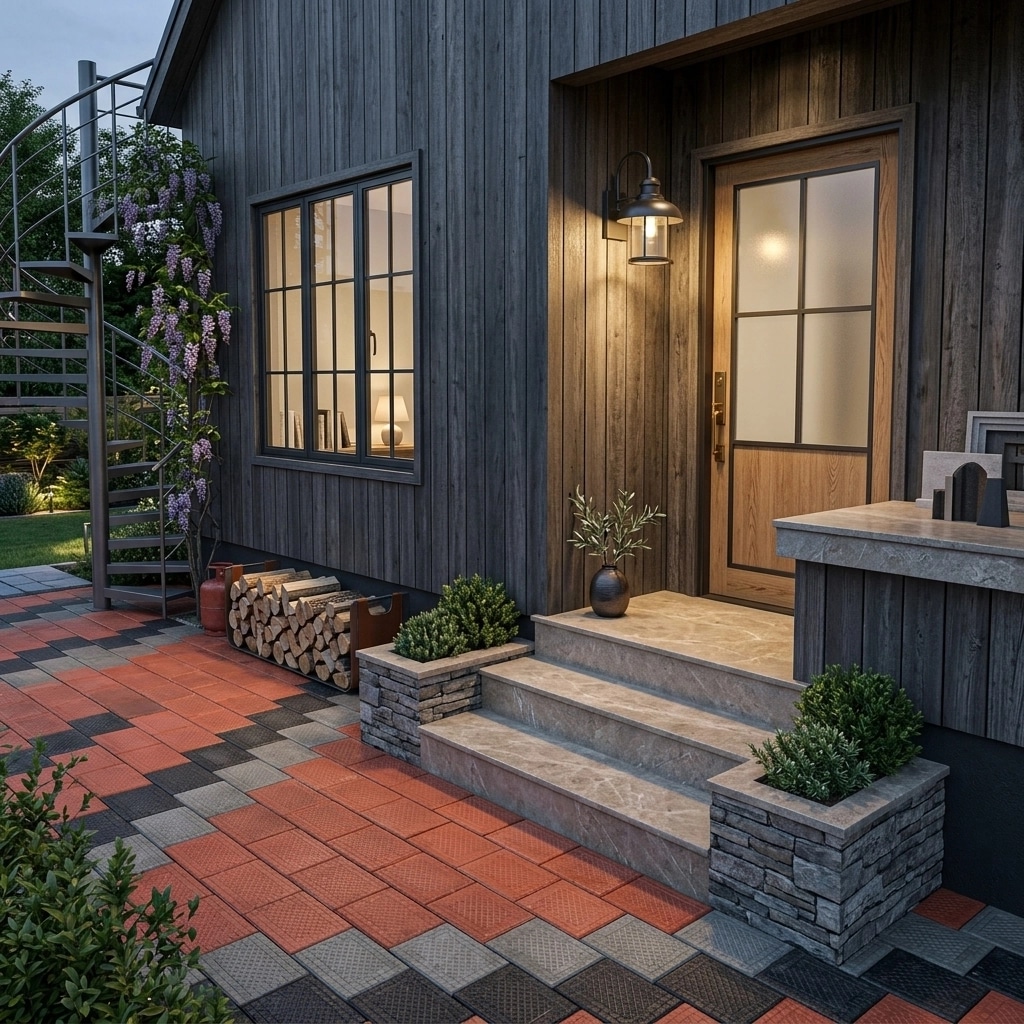Facade design in Barnhouse Facade style — photo by GenRoom AI