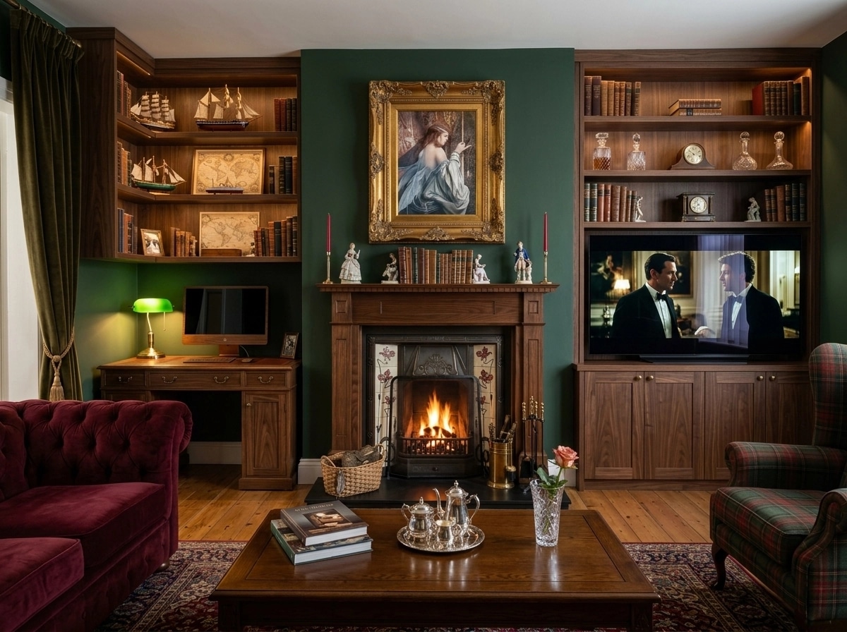 British Living Room design — interior photo by GenRoom AI